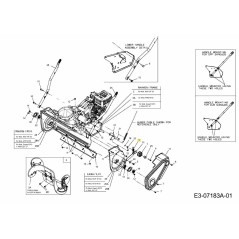 TENSIONE DEL FRENO A MOLLA 732-04748 ORIGINALE MTD | Newgardenstore.eu