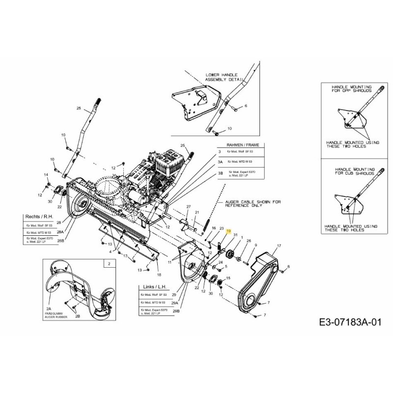 TENSIONE DEL FRENO A MOLLA 732-04748 ORIGINALE MTD