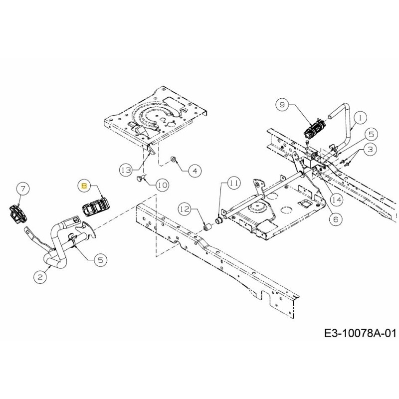 ALMOHADILLA: PEDAL: ADELANTE 735-05030 ORIGINAL MTD ALMOHADILLA: PEDAL: ADELANTE 735-05030 ORIGINAL MTD