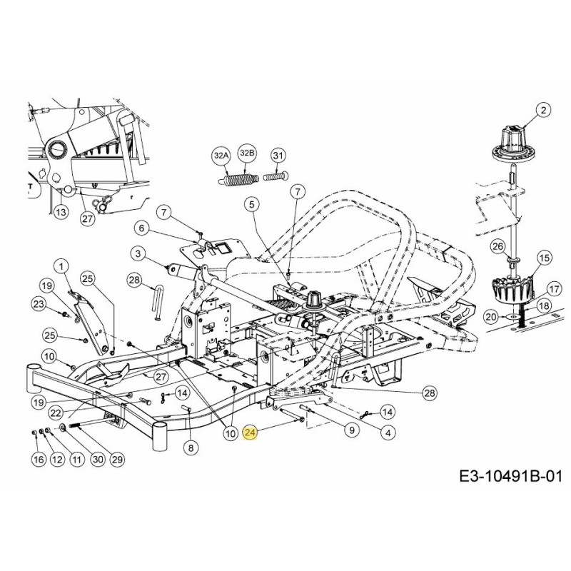 VIS À ÉPAULE 738-06154 ORIGINALE MTD