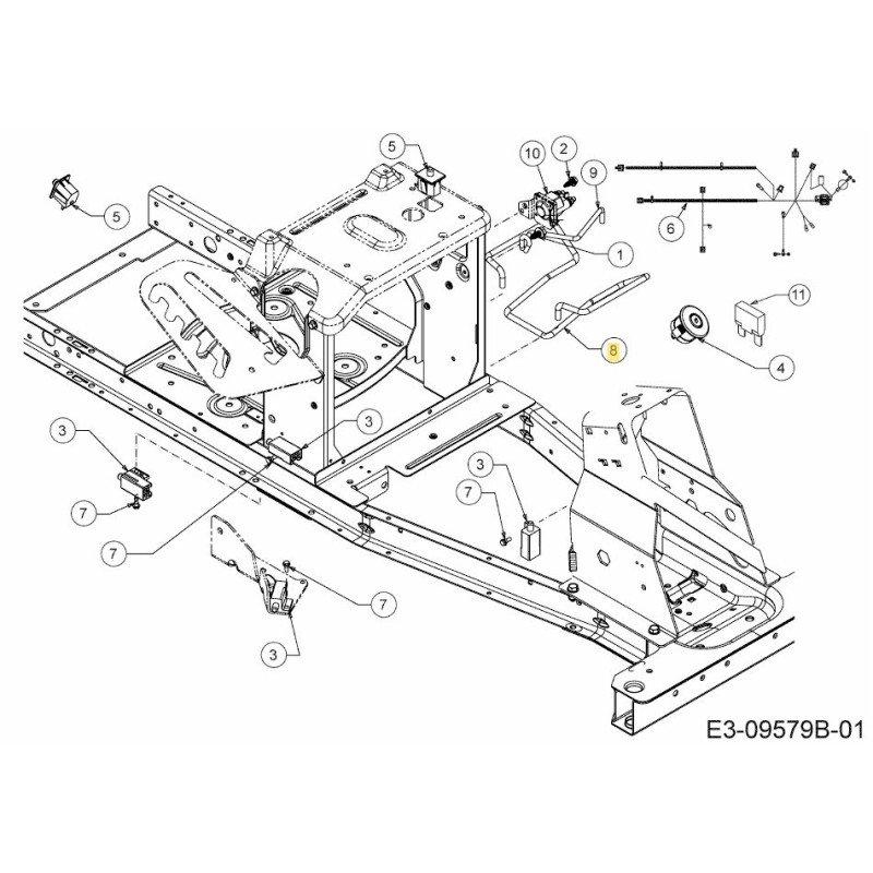 ROD ASM BATTERY TRAY 747-06131B ORIGINAL MTD ROD ASM BATTERY TRAY 747-06131B ORIGINAL MTD