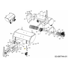 ALTURA BASE RUEDA DERECHA 781-05050 ORIGINAL MTD | Newgardenstore.eu