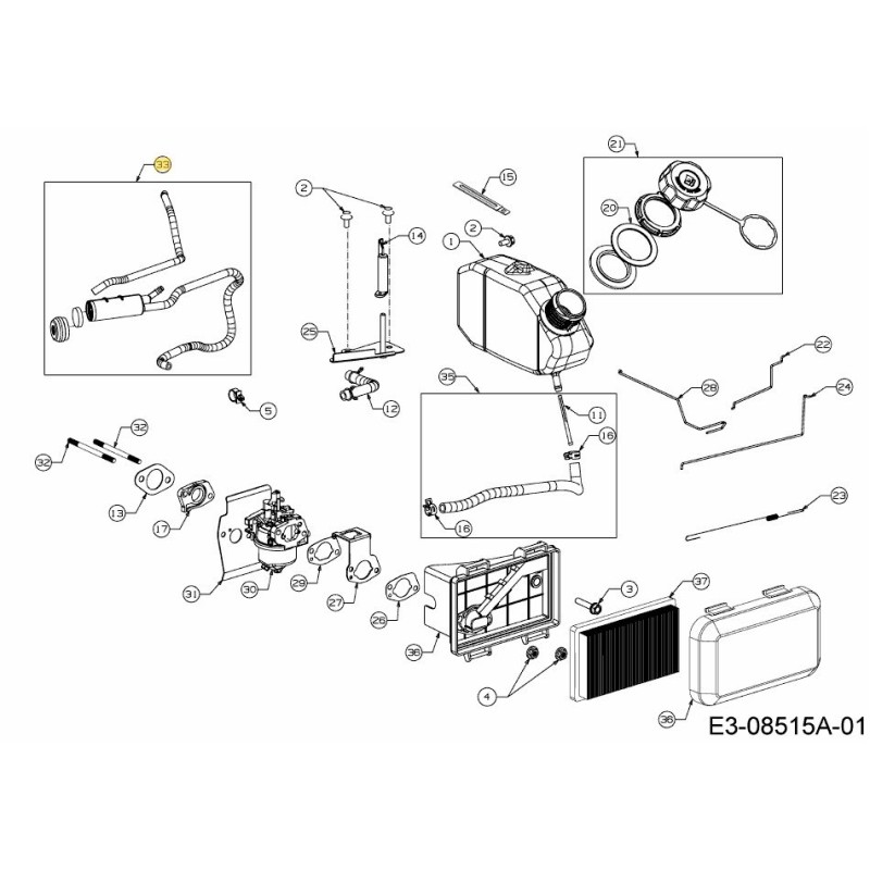 FILTRO AL CARBONE ATTIVO 751-14629 ORIGINALE MTD FILTRO AL CARBONE ATTIVO 751-14629 ORIGINALE MTD