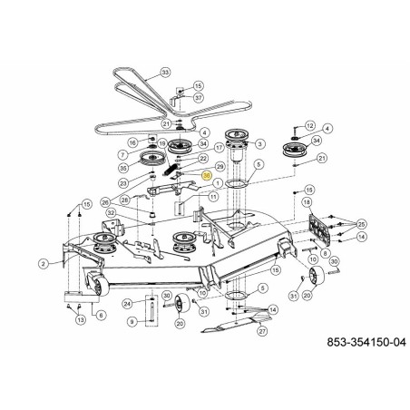 SOPORTE DE RETENCIÓN DE CORREA 783-11808 ORIGINAL MTD | Newgardenstore.eu