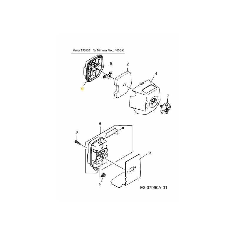 Corps de filtre à air KM-004298 d'origine MTD