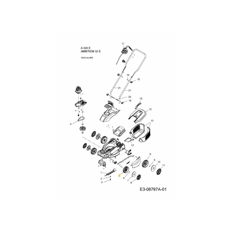 Vorderrad-Nachlauf 092.61.416 Original MTD