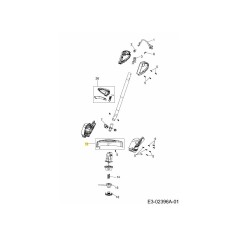 BOUCLIER AVEC LAME 631-05223 ORIGINAL MTD | Newgardenstore.eu