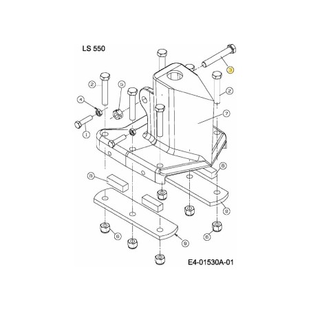 VIS HEXAGONALE 710-1806 ORIGINALE MTD | Newgardenstore.eu