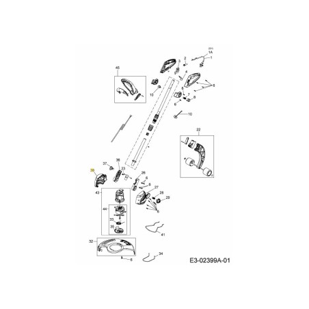 ALLOGGIAMENTO MOTORE DESTRO 731-10026 ORIGINALE MTD | Newgardenstore.eu