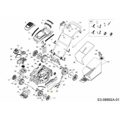 COUVERCLE DE PONT LH 731-10669 ORIGINAL MTD