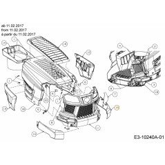 PANEL GRILLE LH 731-10979 ORIGINAL MTD | Newgardenstore.eu