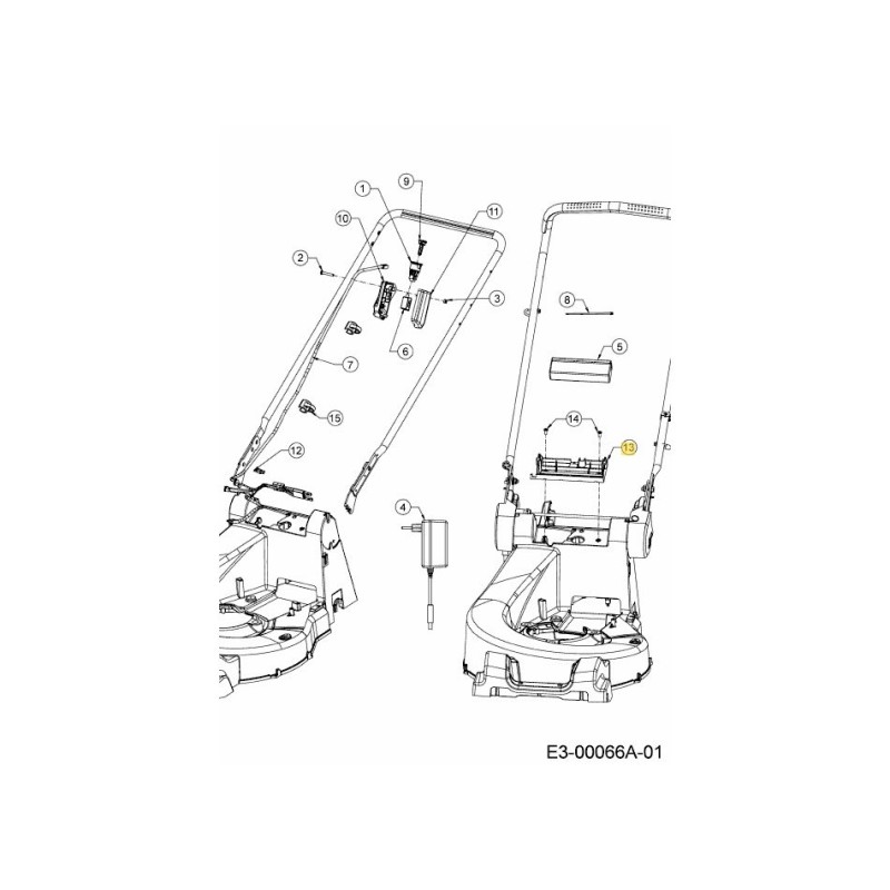 SUPPORT DE BATTERIE 731-13334 ORIGINAL MTD