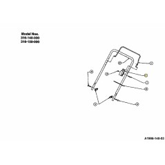 CARCASA DEL ACELERADOR SIN PALANCA 746-0875 ORIGINAL MTD