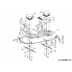 ADAPTATEUR DE LAME 748-05185 ORIGINAL MTD | Newgardenstore.eu