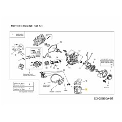 BASE DE TUYAU DE CHAUFFAGE POUR FILTRE À AIR 751-10806 ORIGINAL MTD | Newgardenstore.eu