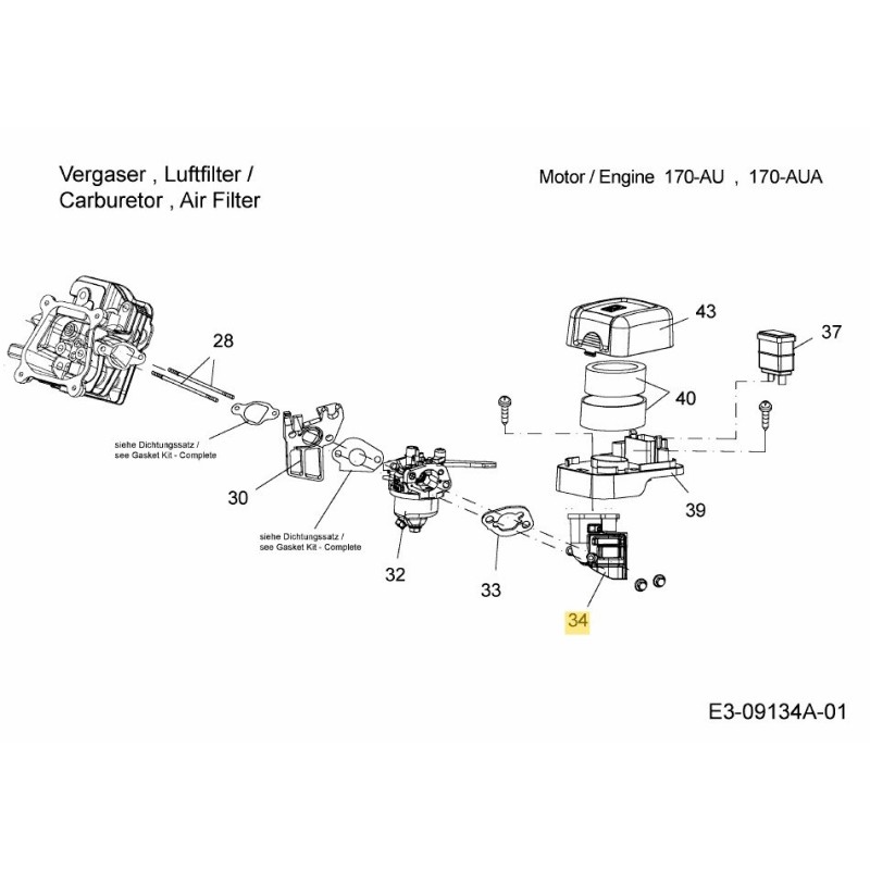 LUFTFILTERBASIS 751-14315 ORIGINAL MTD LUFTFILTERBASIS 751-14315 ORIGINAL MTD