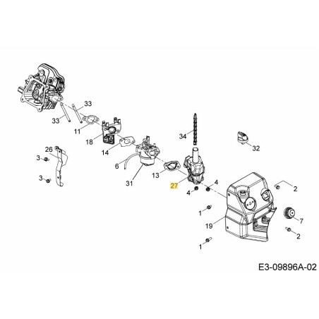 BOÎTE DE CHAUFFAGE 751-15186 ORIGINALE MTD | Newgardenstore.eu