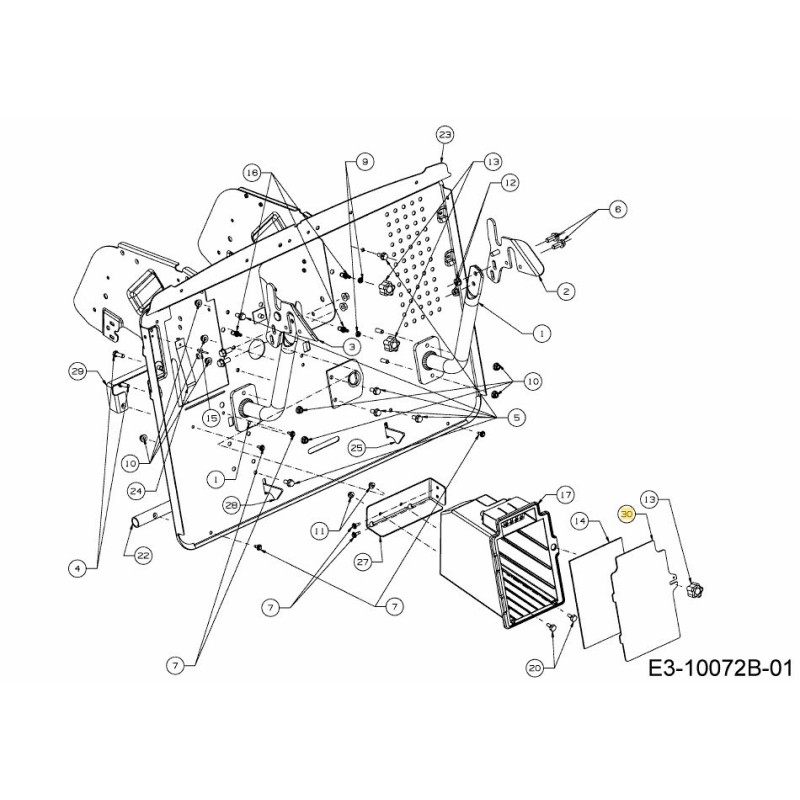 COVER BATTERY NX15 783-09648637 ORIGINAL MTD