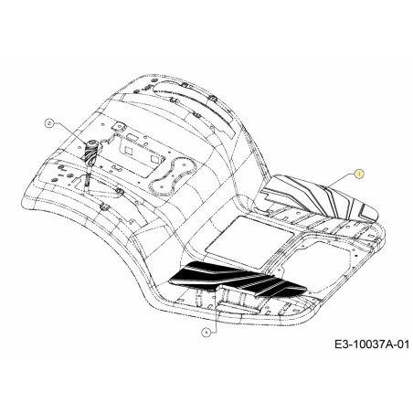BLOQUEO DEL DIFERENCIAL IZQUIERDO DE LA ALMOHADILLA 631-05433 ORIGINAL MTD | Newgardenstore.eu