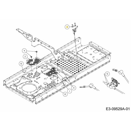 BRACKET THROTTLE CONTROL 703-10596 ORIGINAL MTD | Newgardenstore.eu