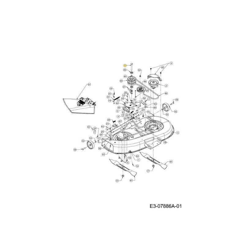 BULLONE ESAGONALE 710-3151A ORIGINALE MTD