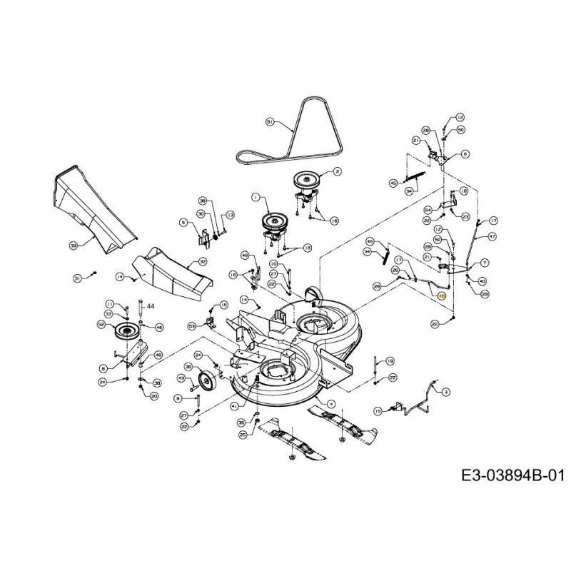 Stange:Bremse:Deck 747-04776 Original MTD