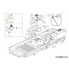 FUEL CAP ASSEMBLY 751-14488 ORIGINAL MTD
