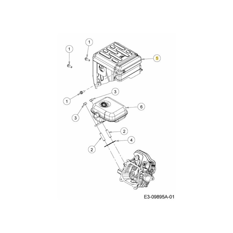 PROTECCIÓN DEL SILENCIADOR 751-15155 ORIGINAL MTD