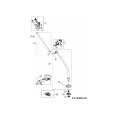 UPPER FLEX SHAFT 753-06216 ORIGINAL MTD | Newgardenstore.eu