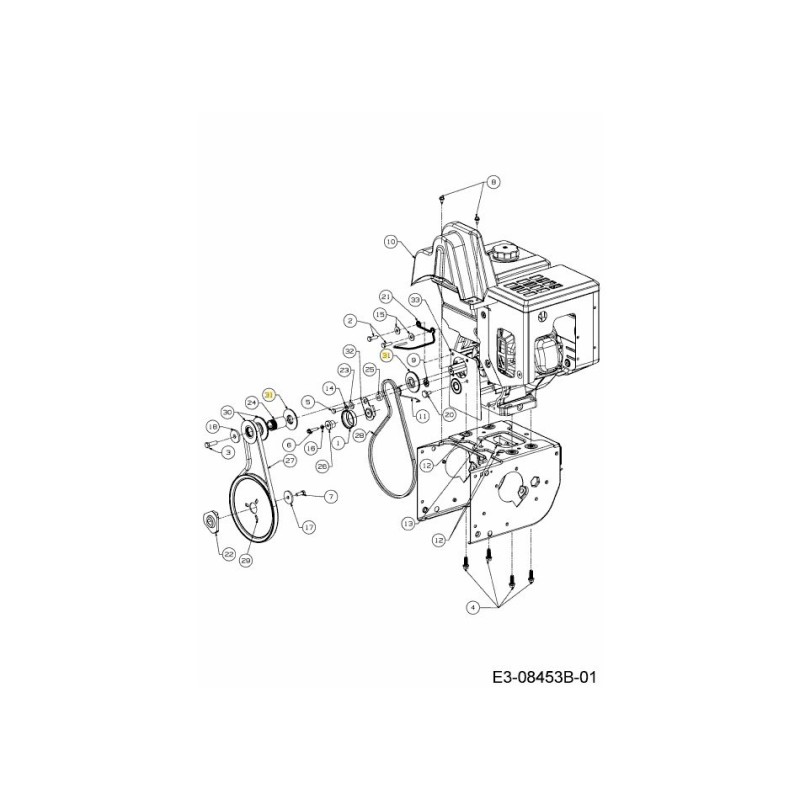 MITAD DE POLEA 756-04114 ORIGINAL MTD