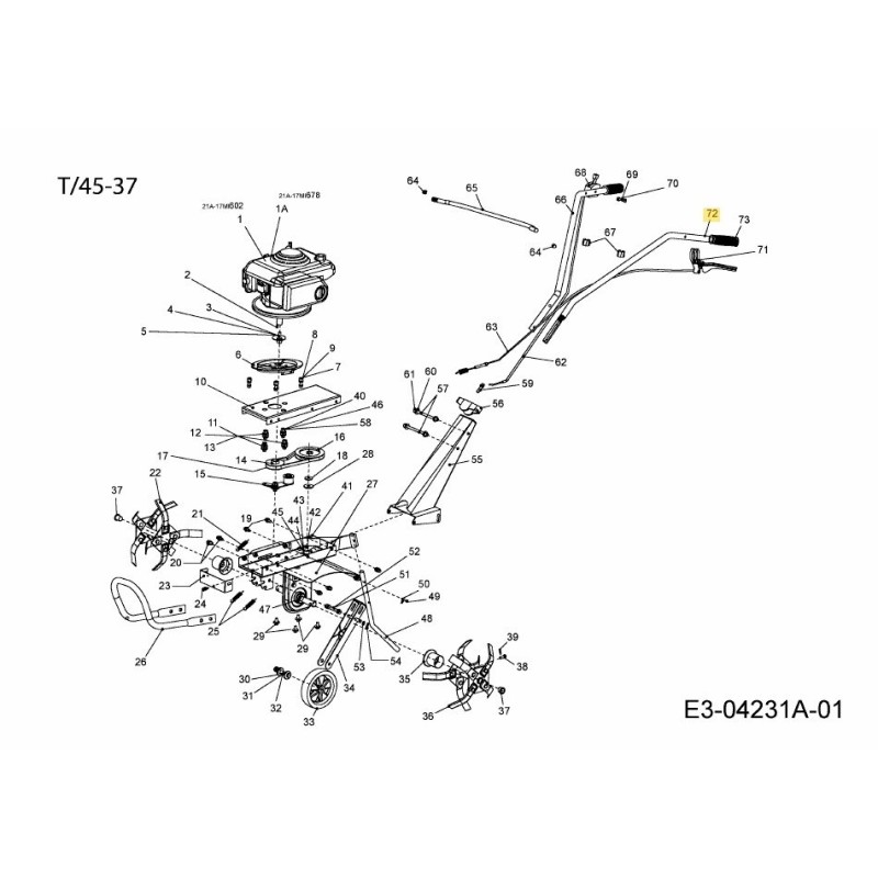 TUBO DE COLUMNA IZQUIERDO 092.65.064 ORIGINAL MTD