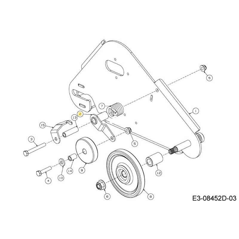 SOPORTE ASM CUBIERTA LOCA 684-05052637 ORIGINAL MTD