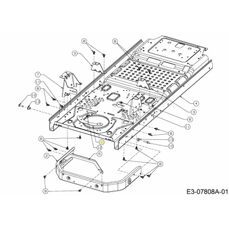 GRUPPO GANCIO DI TRAINO E TUBO 703-05383B-S ORIGINALE MTD | Newgardenstore.eu