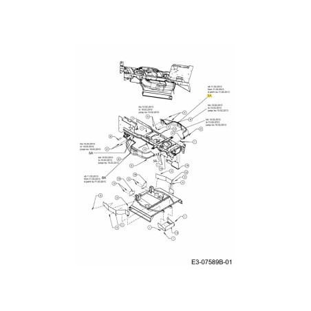 UPR CVR LH I DECK SERIE 500 731-08823B ORIGINALE MTD | Newgardenstore.eu
