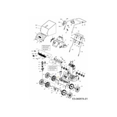 COPERTURA ASSALE ANTERIORE 731-10122 ORIGINALE MTD