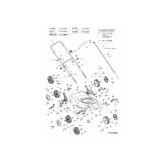 RUEDA: BARRA DE 180 mm 734-04149 ORIGINAL MTD