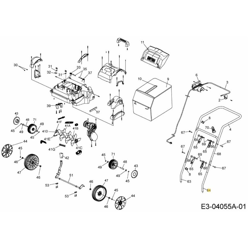 TUBO DE COLUMNA IZQUIERDO 749-05172 ORIGINAL MTD