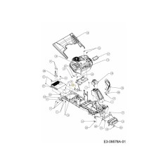 PLATE BAG MOUNT LH 783-07376A ORIGINAL MTD
