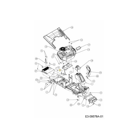 SUPPORTO PER BORSA PIASTRA SX 783-07376A ORIGINALE MTD | Newgardenstore.eu