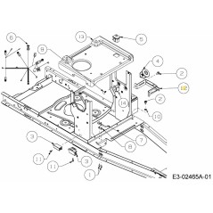 VASSOIO BATTERIA ROD ASM 783-08015A-S ORIGINALE MTD | Newgardenstore.eu