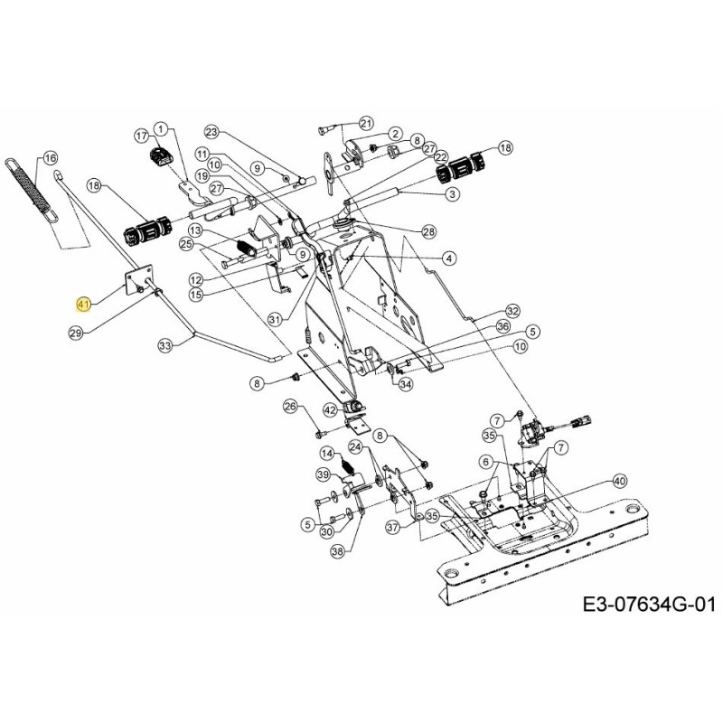STAFFA ASTA FRENO 783-09698A-S ORIGINALE MTD STAFFA ASTA FRENO 783-09698A-S ORIGINALE MTD