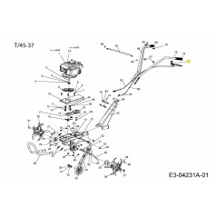 POIGNÉE D'EMBRAYAGE SACCON 092.65.063 ORIGINALE MTD | Newgardenstore.eu