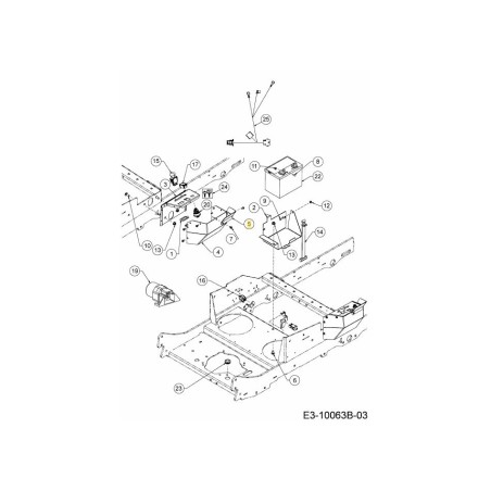 THROTTLE DEFLECTOR 703-10967-CY ORIGINAL MTD | Newgardenstore.eu