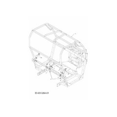 Halterung, Sicherheitsgurt, links 707-04790637 Original MTD | Newgardenstore.eu