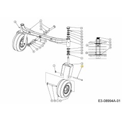 TORNILLO DE CABEZA HEXAGONAL 710-05394A ORIGINAL MTD