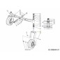 TORNILLO DE CABEZA HEXAGONAL 710-05394A ORIGINAL MTD