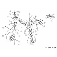 Wellenlenkgetriebe-Drehpunkt 711-11386 Original MTD | Newgardenstore.eu