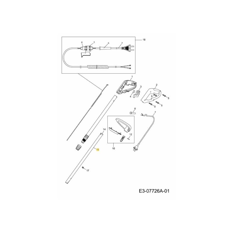 Tubo inferior 7136112-ET ORIGINAL MTD