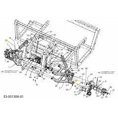 FILO TUBO FRENO 732-04383 ORIGINALE MTD