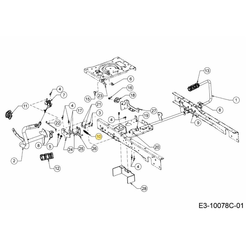 MOLLA DI ESTENSIONE 732-05615 ORIGINALE MTD